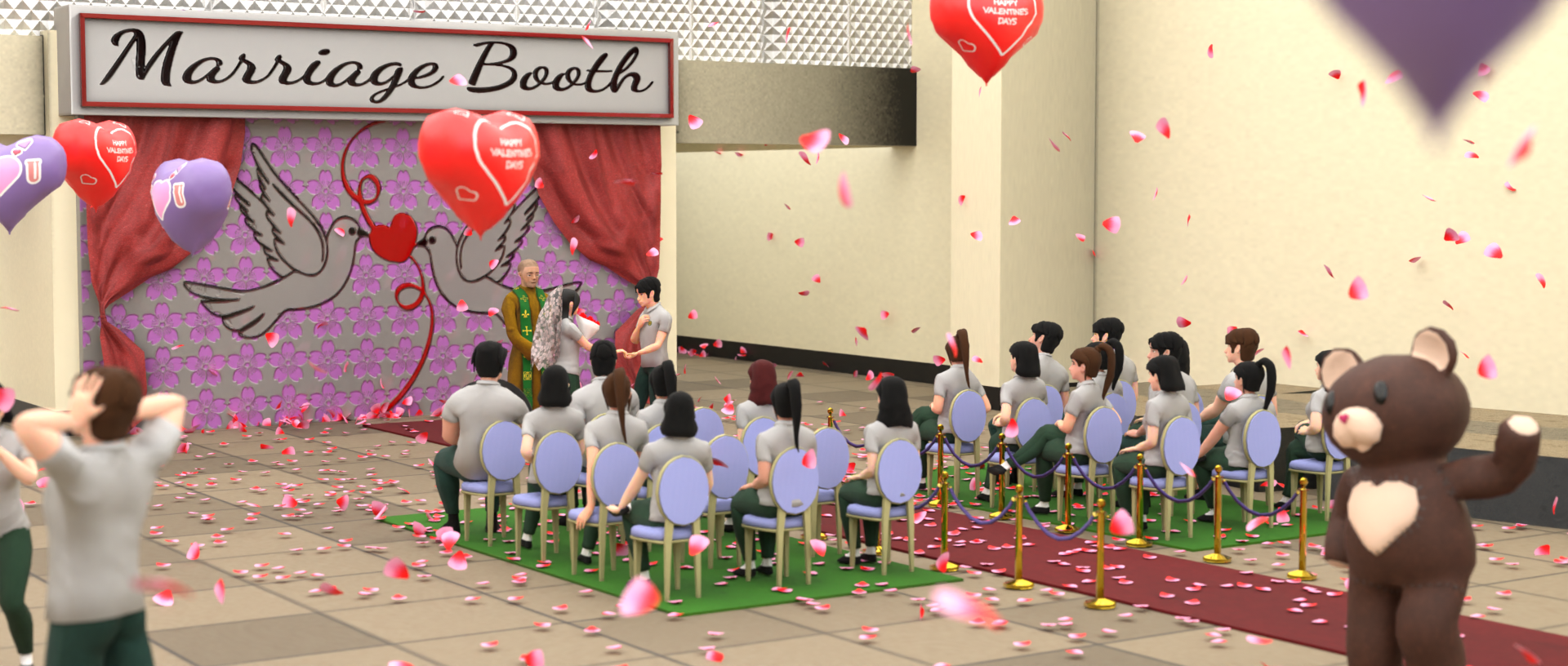 Valentine's Day School Event Hosted in the MILES Virtual World